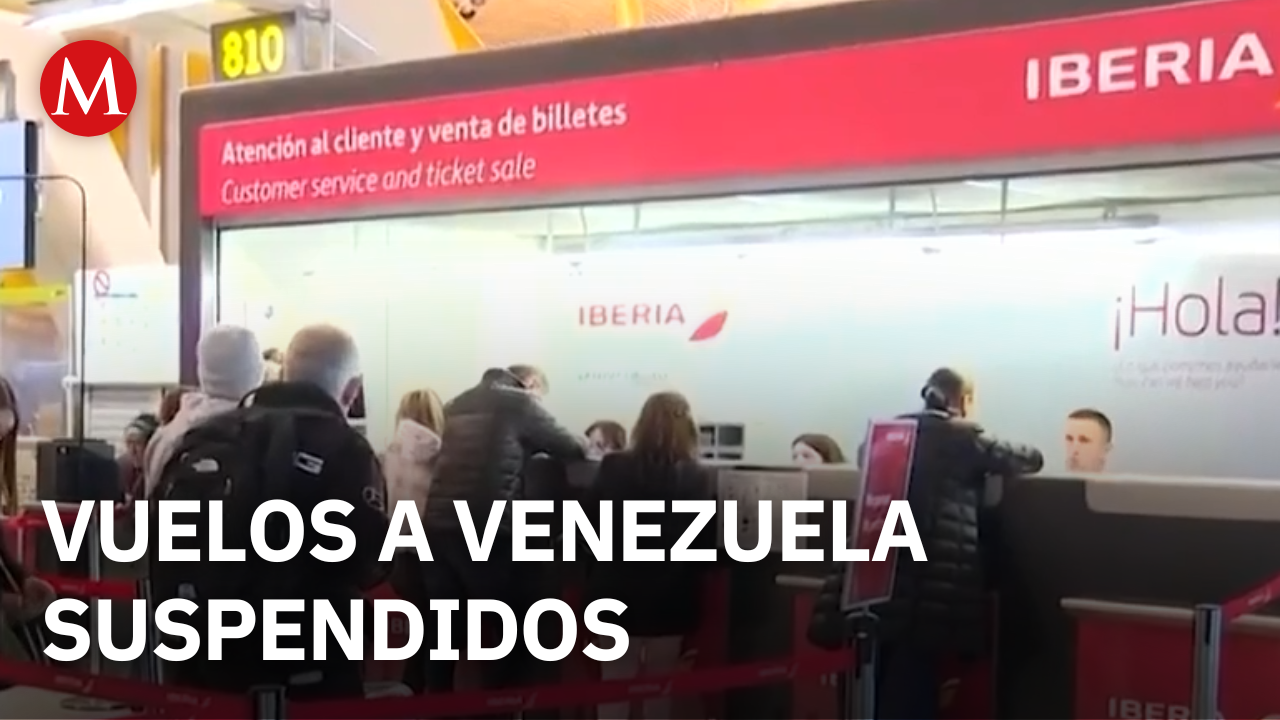 Aerolíneas españolas suspenden vuelos a Venezuela por alerta de seguridad aérea