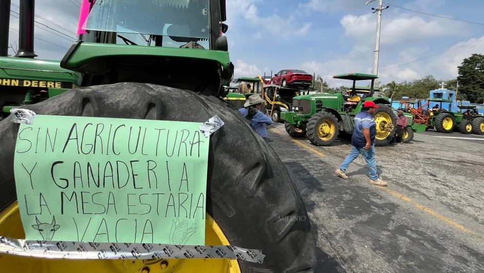 Bloqueos en carreteras de Tamaulipas. Foto: Yazmín Sánchez