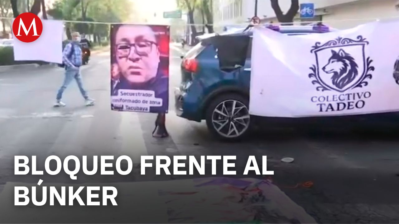 Colectivos bloquean cruce en CDMX para exigir atención de la Fiscalía