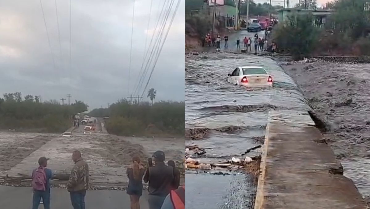 El conductor logró descender del vehículo antes de que el caudal se incrementara aún más. | Especial
