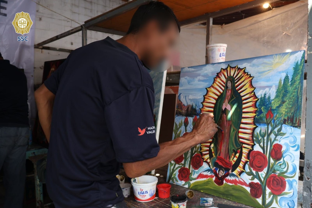 ¡De óleos a tallado en madera! Presos de CdMx ponen a la venta artículos de la Virgen de Guadalupe