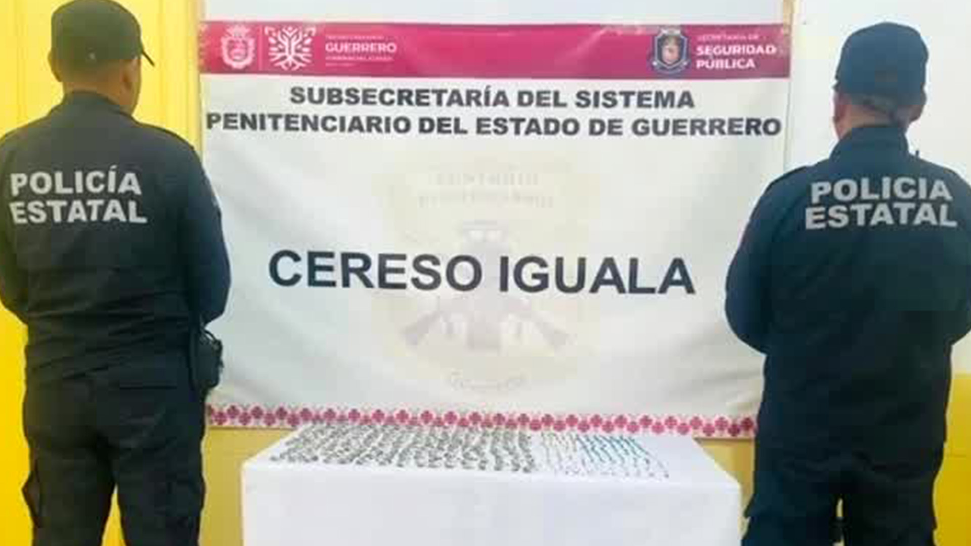 En Guerrero, realizan operativos en penales, hallan drogas, armas y celulares