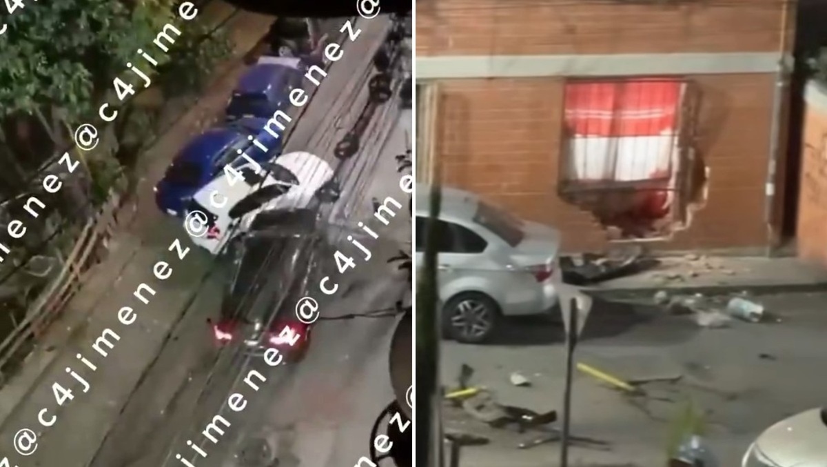 El hombre golpeó varios vehículos y causó daños en un departamento. | Carlos Jiménez y Unidos por Tlatelolco