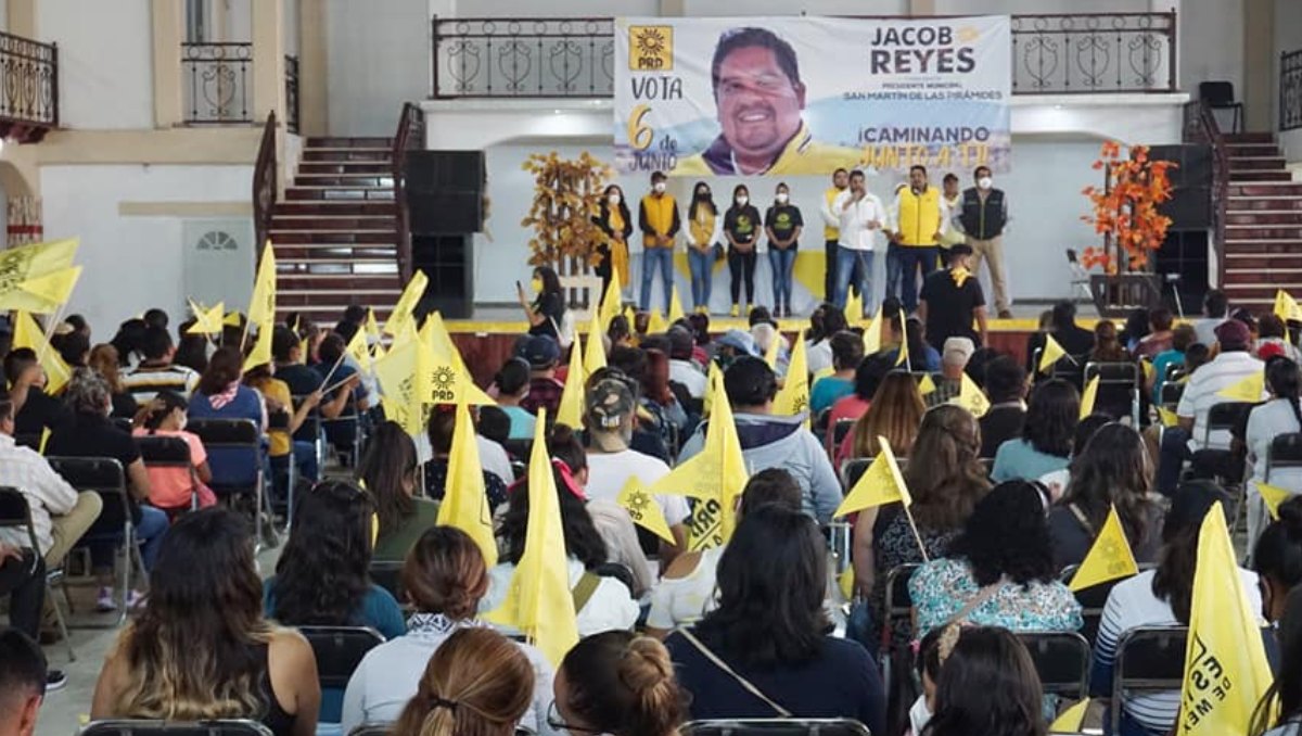 Imagen tomada durante la campaña electoral de Jacobo Reyes León en 2021 | Especial