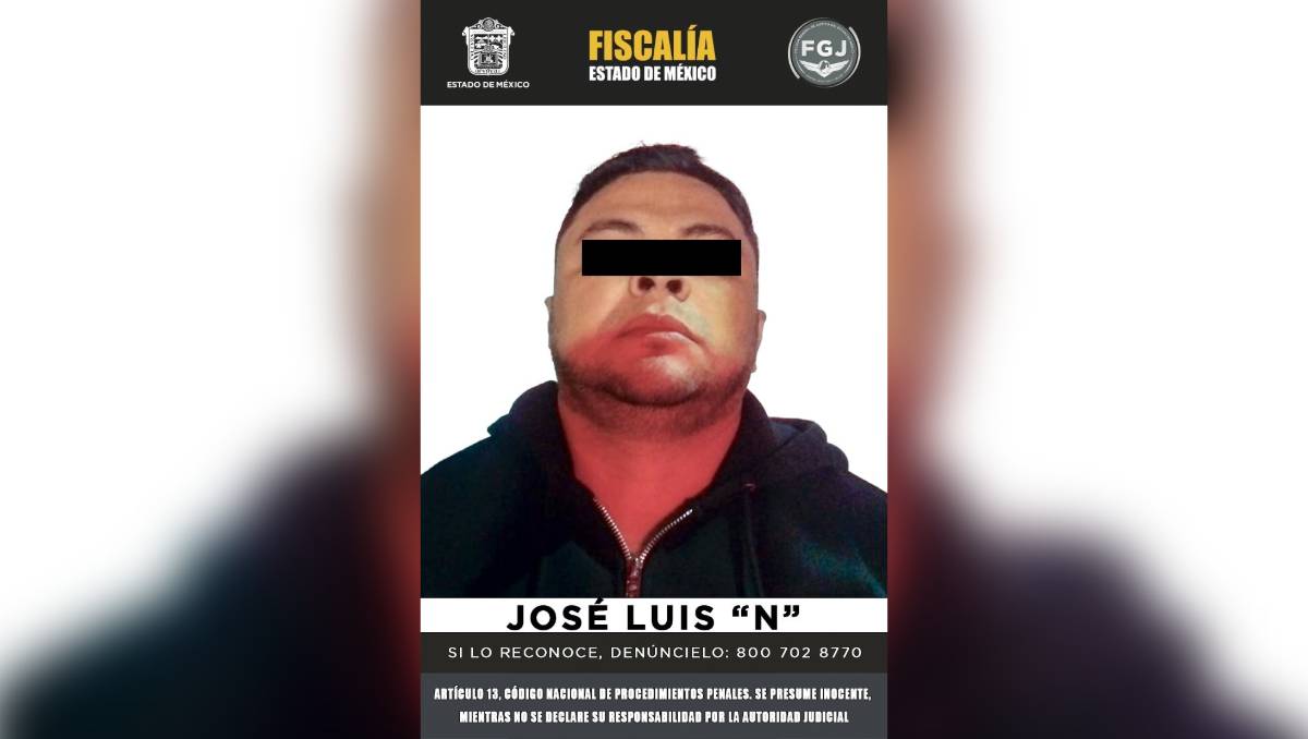 José Luis 'N', fue señalado por el feminicidio de una mujer en el municipio de Tejupilco. Especial