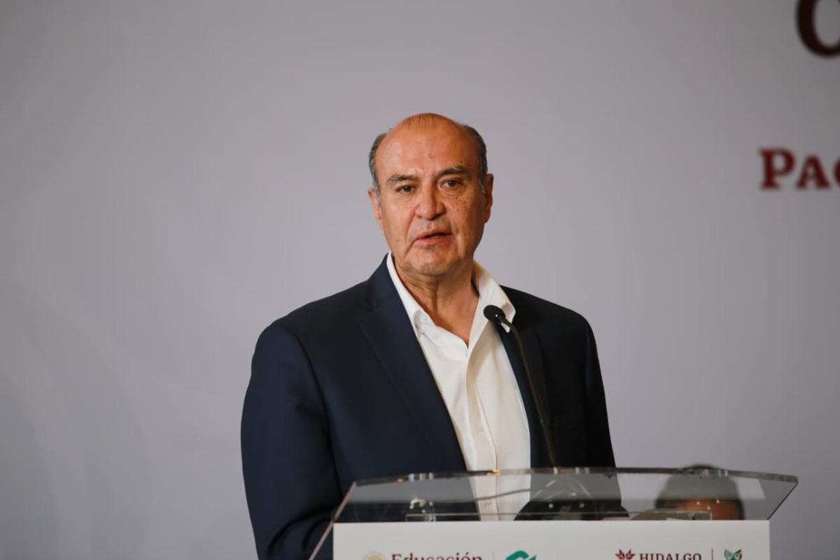 Natividad Castrejón Valdez, titular de la Secretaría de Educación Pública de Hidalgo. (Jorge Sánchez)