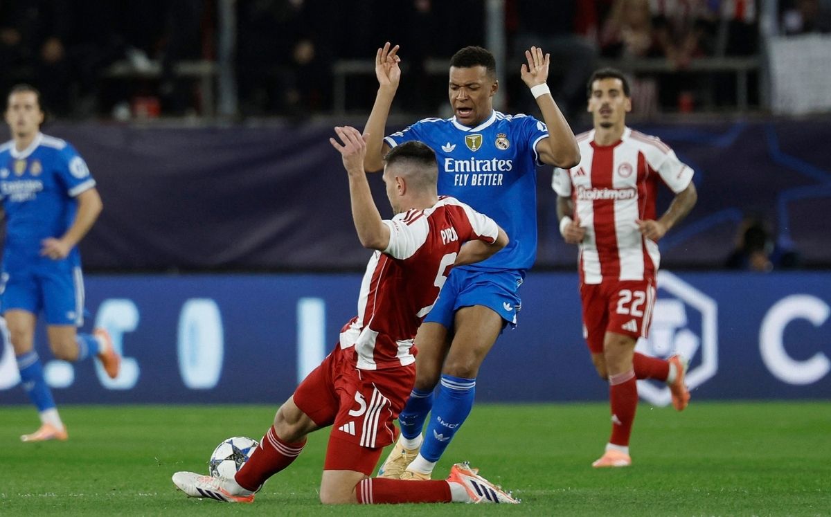 Olympiacos vs Real Madrid, partido de la jornada 5 de Champions League (Reuters)
