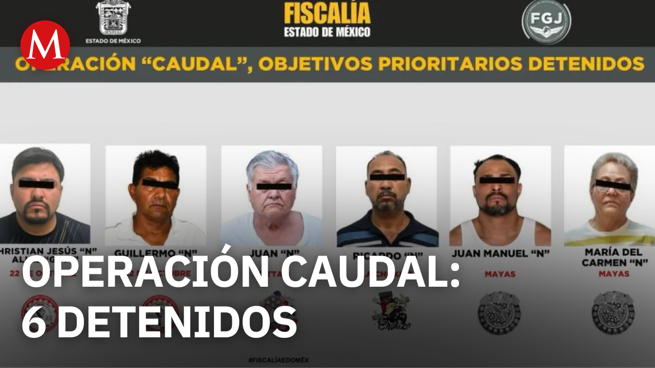 Operativo Caudal: detienen a 6 líderes sindicales ligados a delitos graves en Edomex