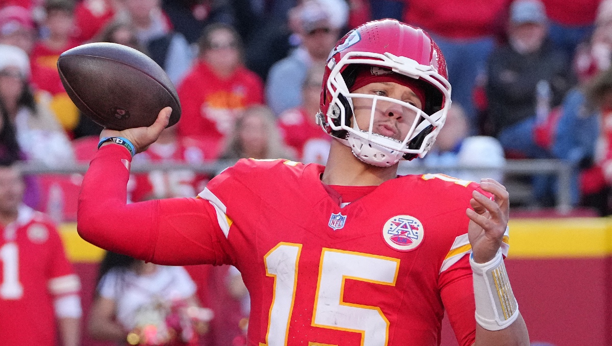 Patrick Mahomes cumplirá uno de sus sueños de la infancia en el partido de acción de gracias (Reuters)