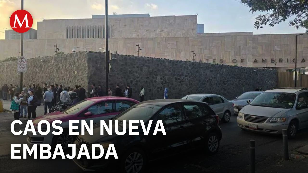 Nueva sede de la embajada de EU en CDMX genera caos vial y molestias a visitantes