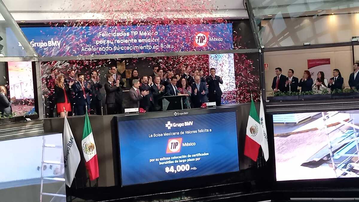 TIP México da 'campanazo' en BMV en quinta emisión de CBFs por 4 mil mdp