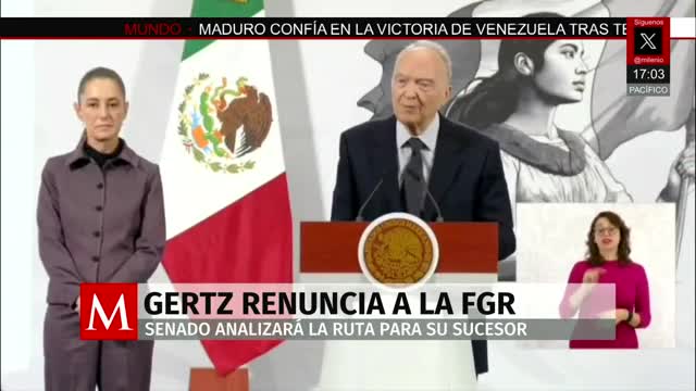 Gertz Manero renuncia como titular de la FGR | Rodrigo Rico, 27 de noviembre de 2025