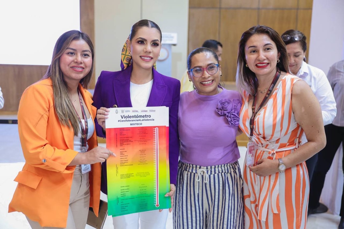 La gobernadora presenta Violentómetro en lenguas indígenas. | Especial