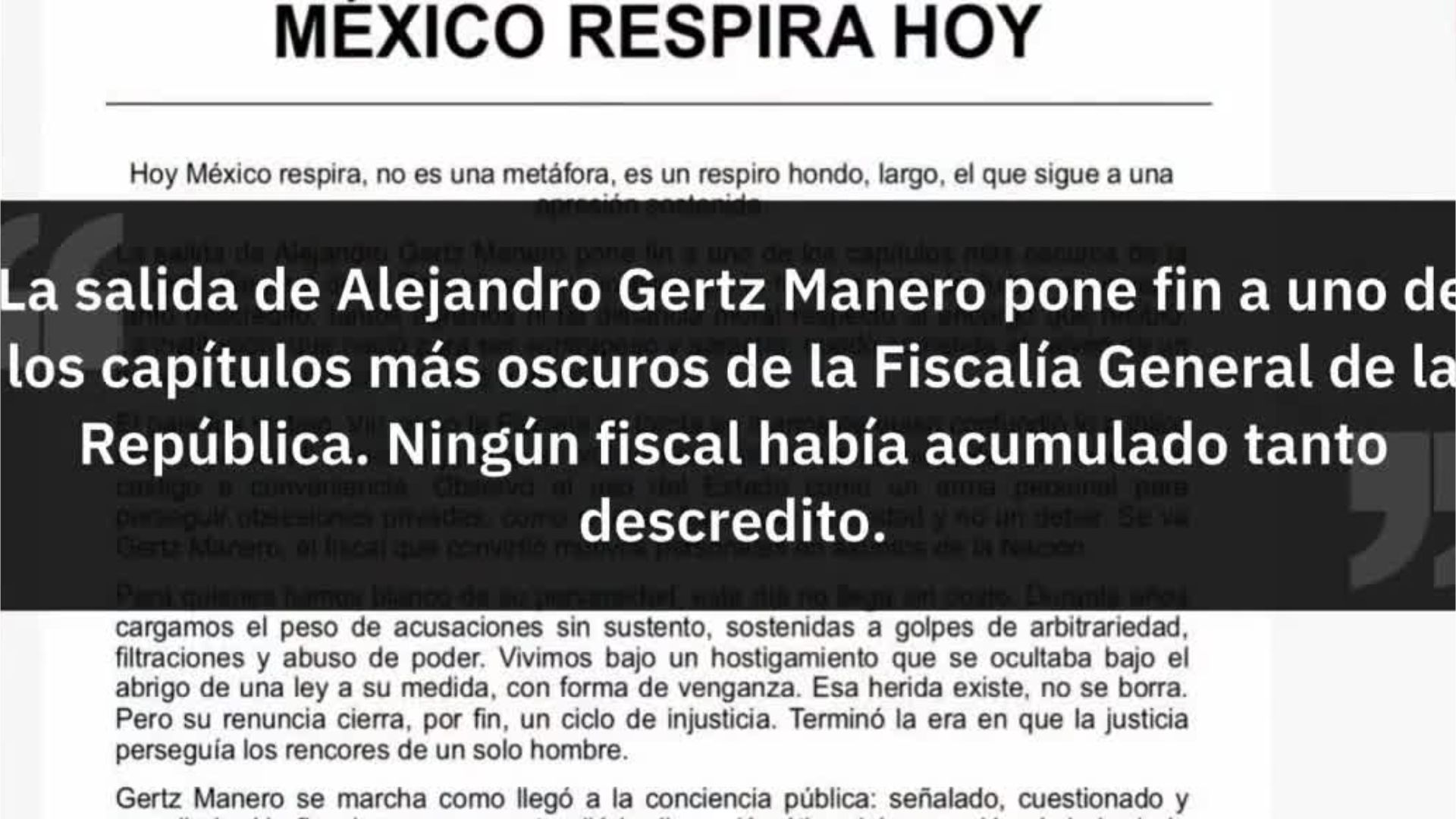 Julio Scherer Pareyón y Julio Scherer García reaccionan ante la renuncia de Alejandro Gertz Manero