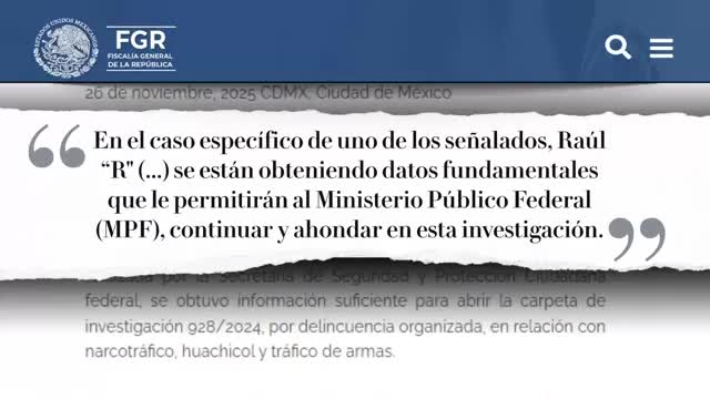 Ligan a Raúl Rocha con el 'CJNG' y la 'Unión Tepito' | Alejandro Domínguez, 26 de noviembre de 2025