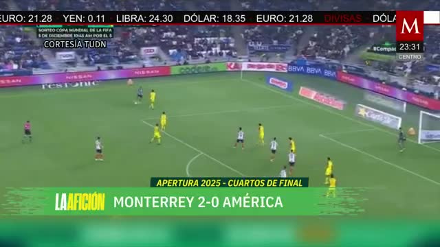 Monterrey se lleva la ida ante el América | Milenio Noticias La Afición, 26 de noviembre de 2025