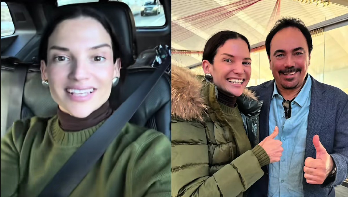 Natalia Jiménez busca con urgencia a Hugo Sánchez tras perseguirlo en el aeropuerto: "Ayúdenme a encontrarlo" | VIDEO