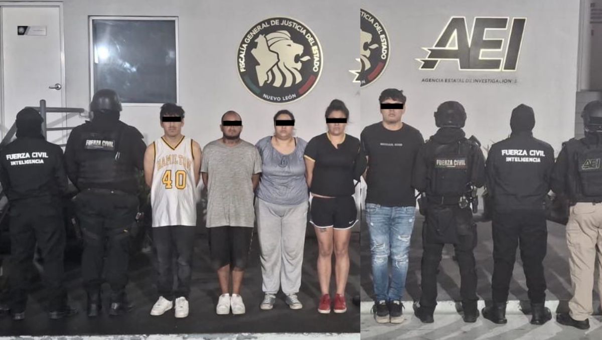 Las cinco personas detenidas fueron puestas a disposición del Ministerio Público. | Especial