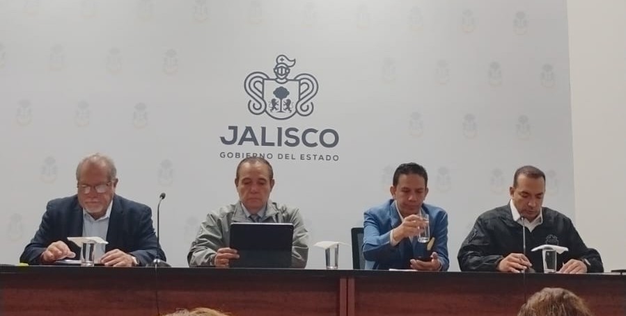 Rueda de prensa de la fiscalía de Jalisco. (Diana Barajas)