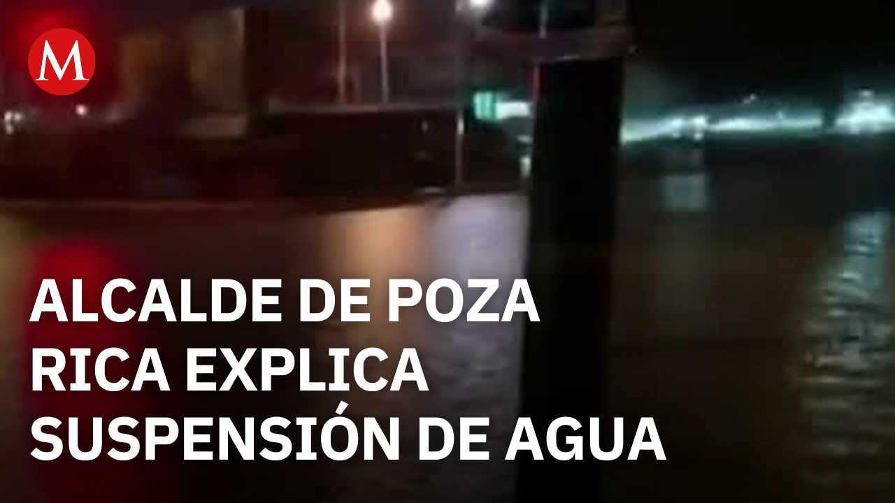 Alcalde de Poza Rica explica suspensión de agua por derrame en el río Cazones