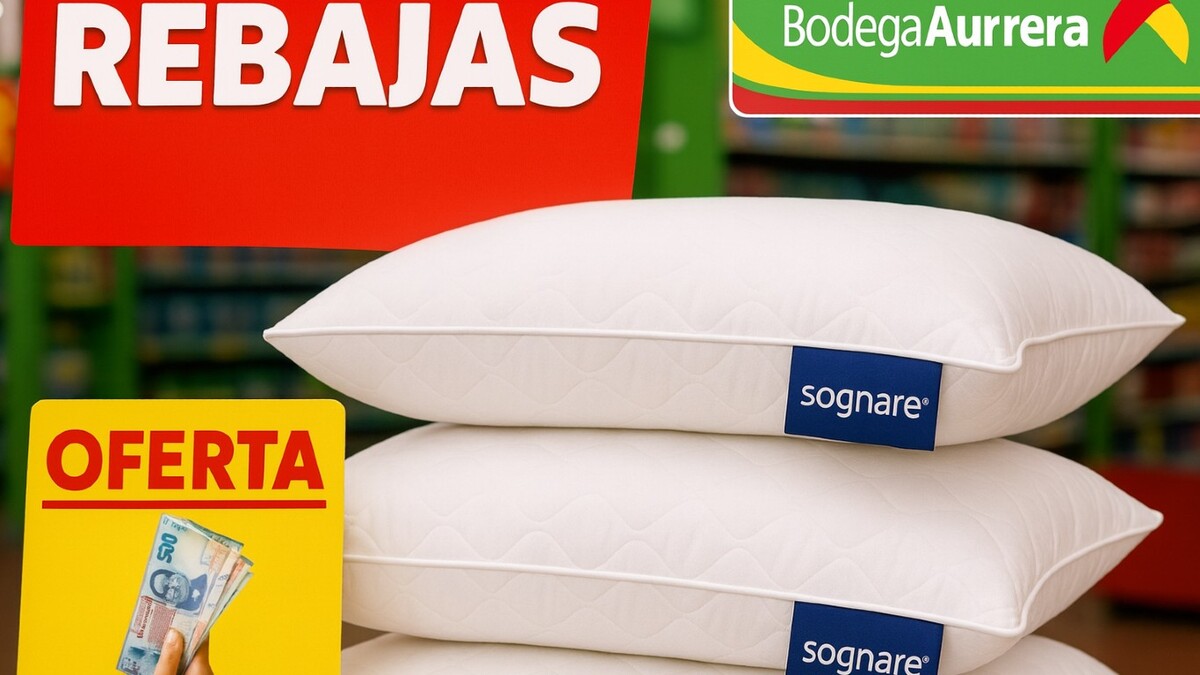 Ahorra. Bodega Aurrera REMATA estas almohadas de Sognare con el 50% de descuento