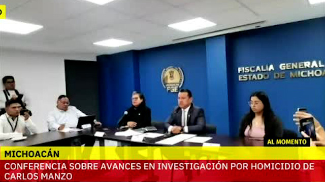 Conferencia revela avances en la investigación por el homicidio de Carlos Manzo