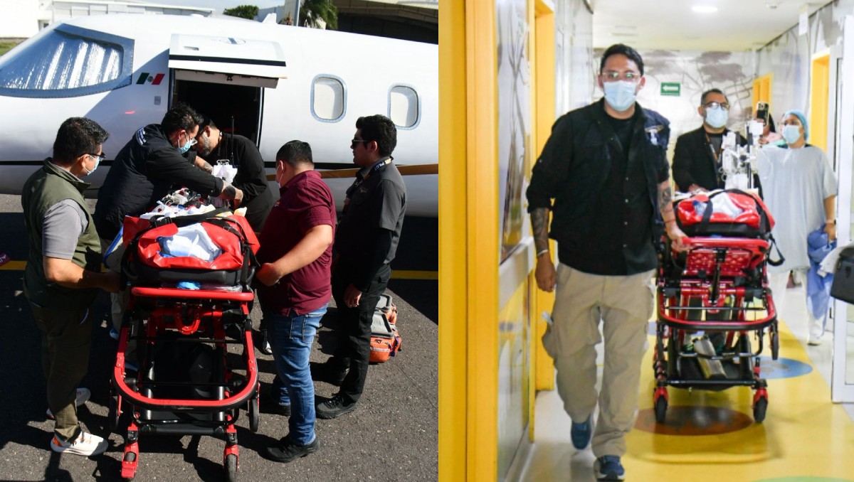 Trasladan a clínica de Texas a menores que resultaron heridas por explosión de tanque de gas en Veracruz