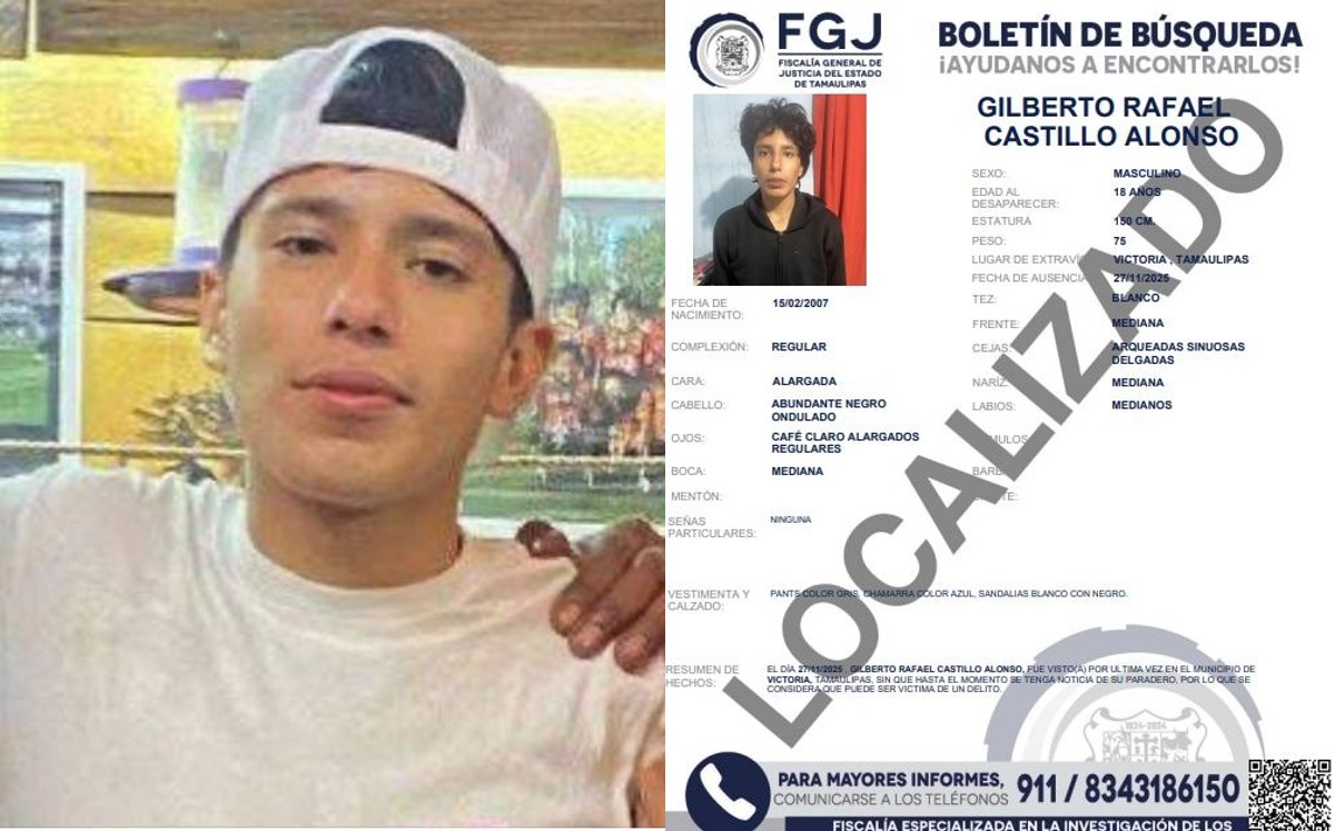 Gilberto Castillo ya fue localizado. | Redes