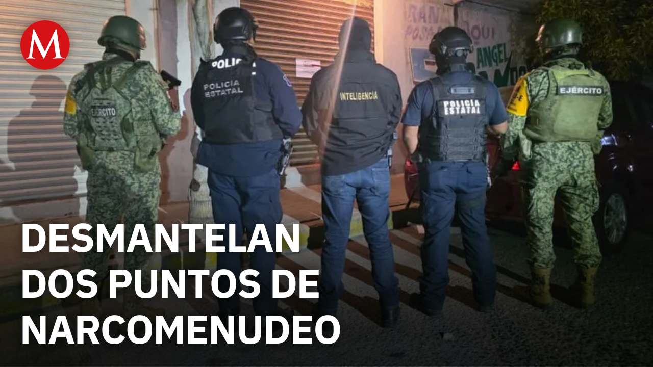 En Hidalgo, autoridades desmantelan dos puntos de narcomenudeo, hay tres detenidos