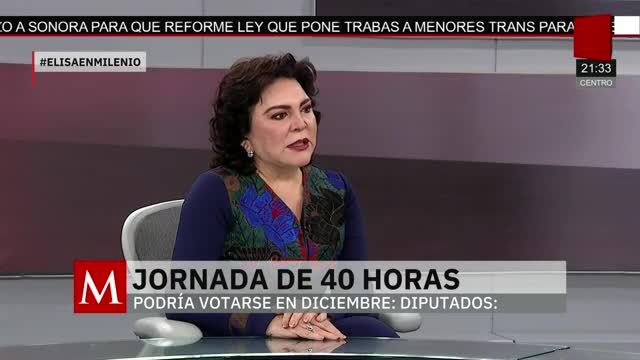 Jornada laboral de 40 horas podría votarse en diciembre | Elisa Alanís, 27 de noviembre de 2025