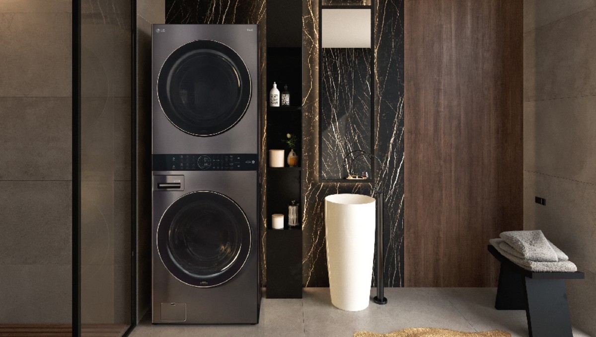Diseño vertical, tamaño compacto y funciones inteligentes: así es la LG WashTower que llegó a transformar los espacios del hogar