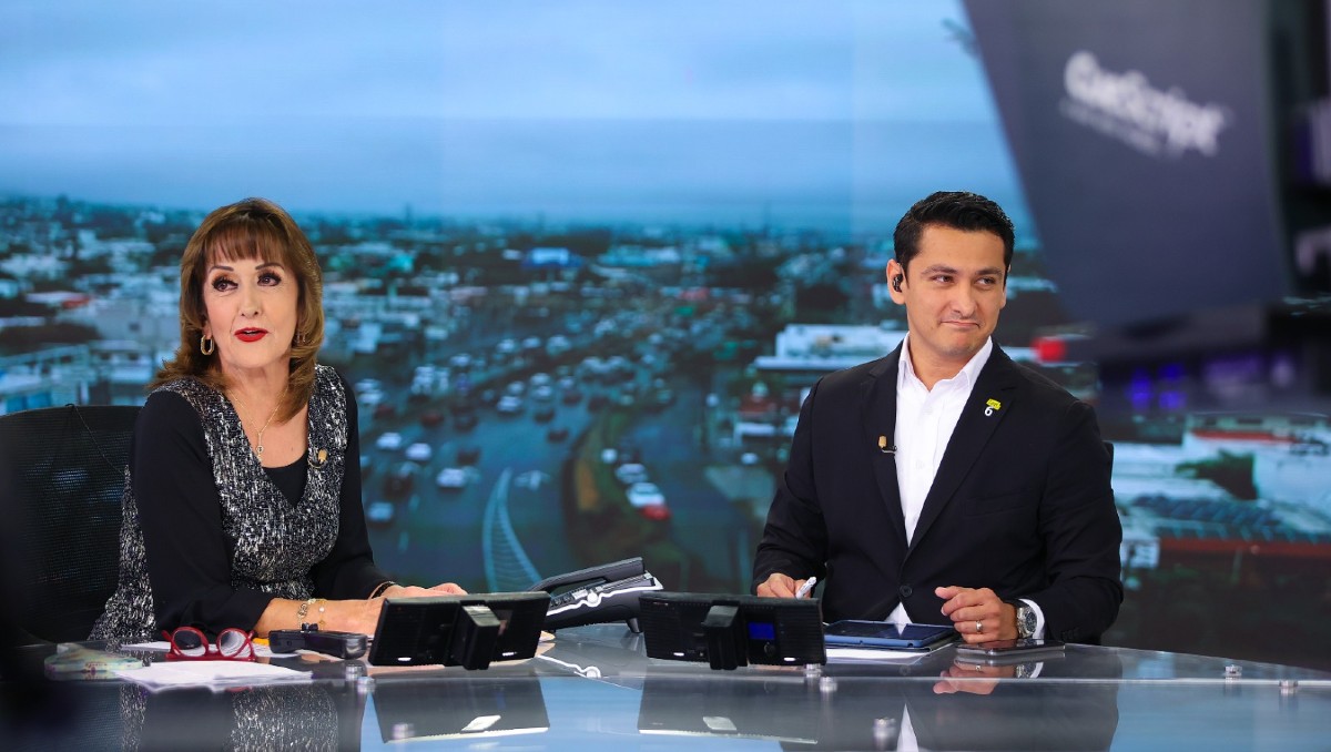 María Julia Lafuente en la emisión del 28 de noviembre del Telediario Mediodía. | Jorge López