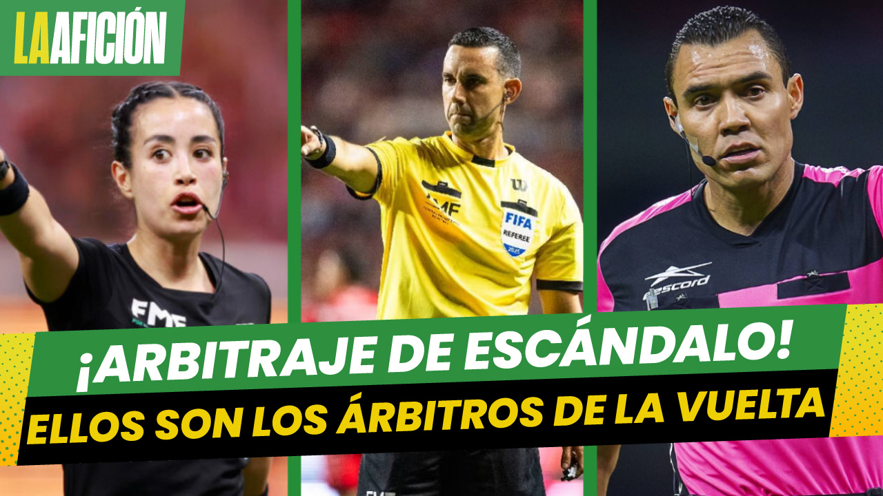 Estas son las asignaciones arbitrales para los Cuartos de Final de vuelta de la Liga MX
