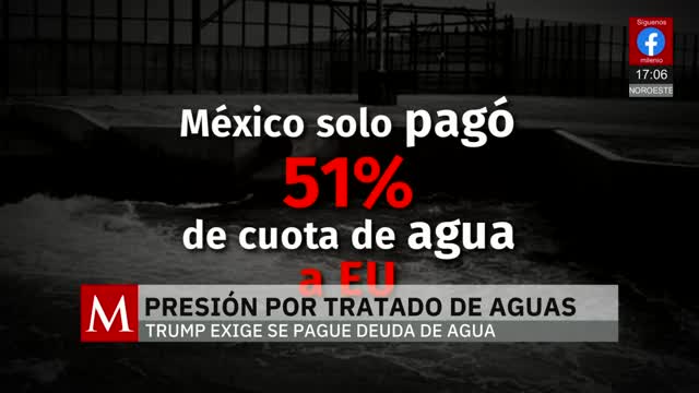 México debe cumplir con nuestro Tratado de Aguas: Trump | Jaime Núñez, 28 de noviembre de 2025