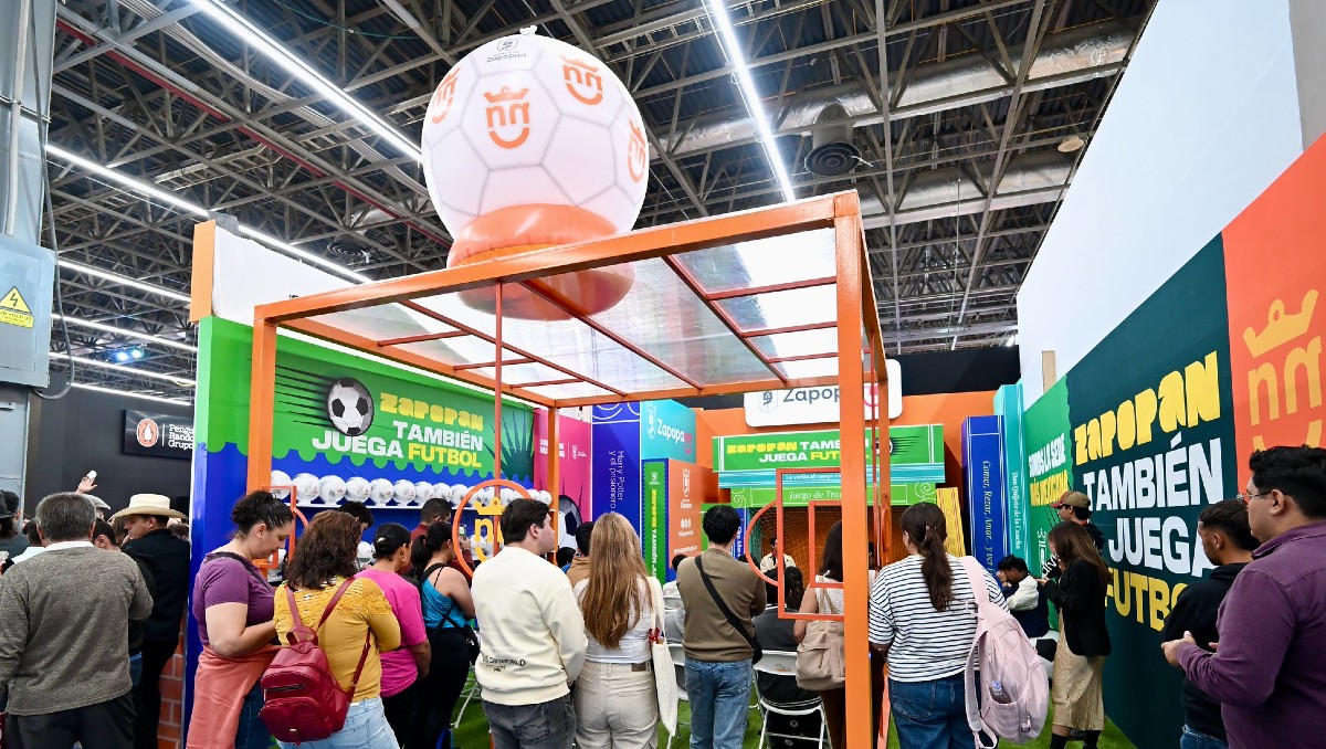 El pabellón del Mundial 2026 en la FIL Guadalajara se suma para calentar los ánimos rumbo a la justa | Cortesía Zapopan