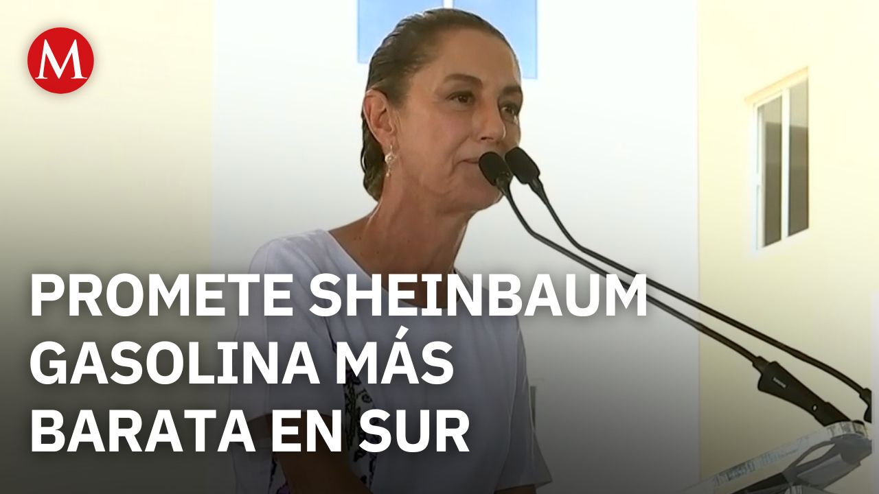 Sheinbaum asegura que el Tren Maya de carga reducirá el precio de la gasolina en el sur