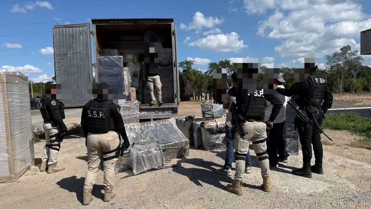 Policía de Yucatán asegura más de 500 kilos de mariguana antes de ingresar a Mérida