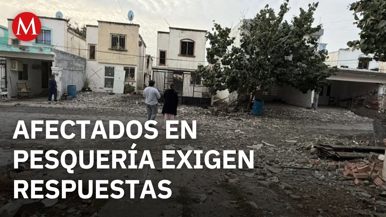 Familias de Pesquería exigen respuestas tras explosión que dañó su patrimonio