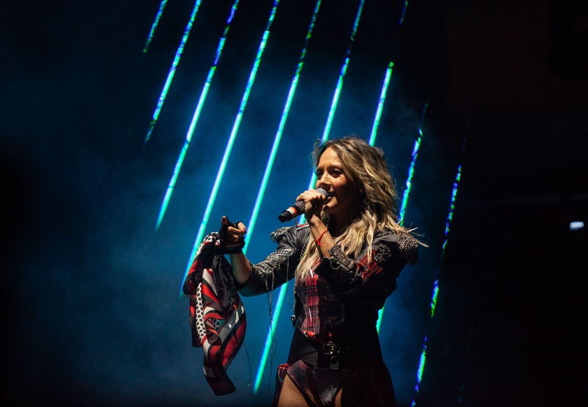 Fey formó parte del elenco del concierto sobre la prevención del VIH en Monumento a la Revolución. | Cuartoscuro