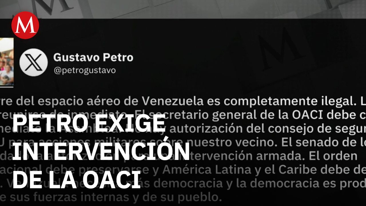 Gustavo Petro exige intervención de la OACI tras cierre del espacio aéreo sobre Venezuela