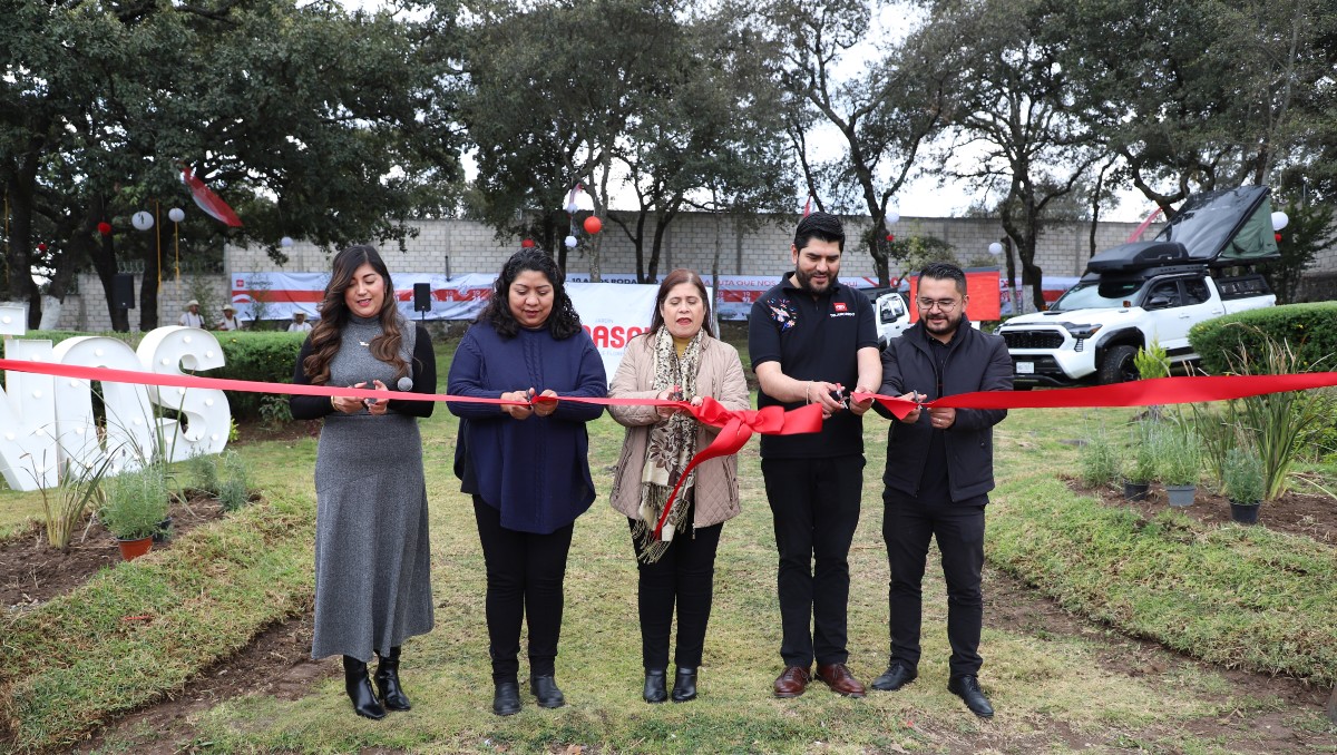 Toyota Tulancingo durante la inauguración del Jardín Hanasaki.