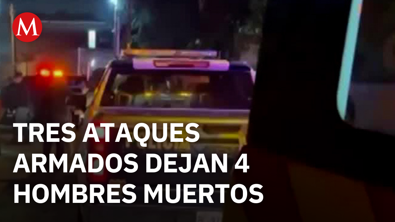 Tres ataques armados dejan 4 hombres muertos y uno herido en Baja California