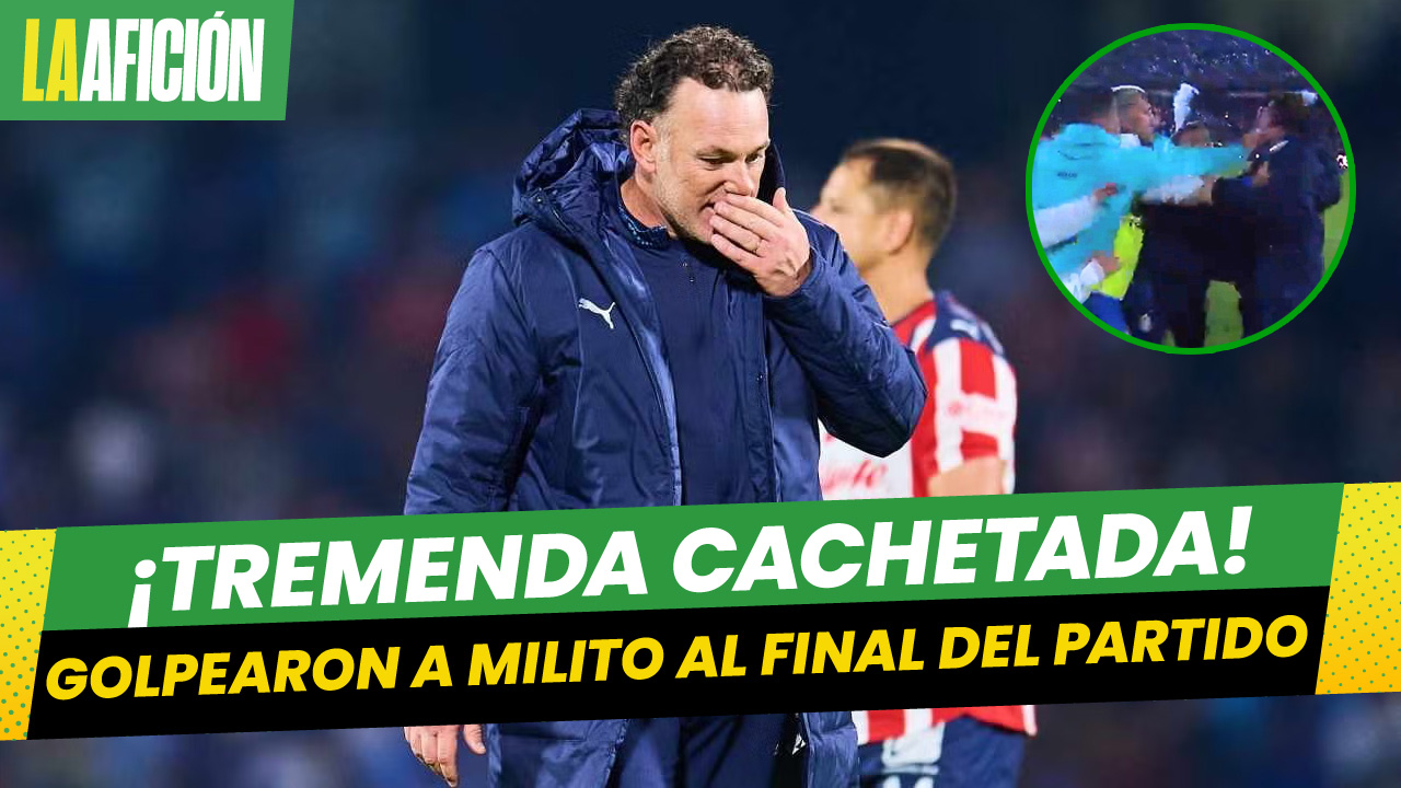 Así fue la cachetada que recibió Gabriel Milito tras finalizar el partido ante Cruz Azul