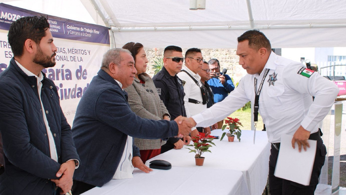 Entrega de Constancias, Méritos y Estímulos económicos a elementos de la SSC de Amozoc | Especial