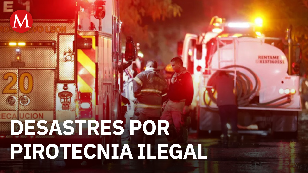Explosión por pirotecnia ilegal deja 4 muertos y 40 casas destruidas en Nuevo León
