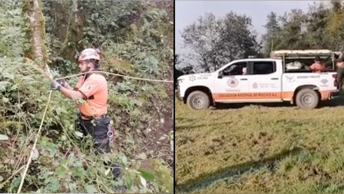 Mujer cae a acantilado. | Especial