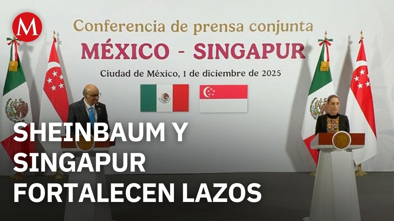 Sheinbaum y presidente de Singapur refuerzan agenda bilateral en conferencia conjunta