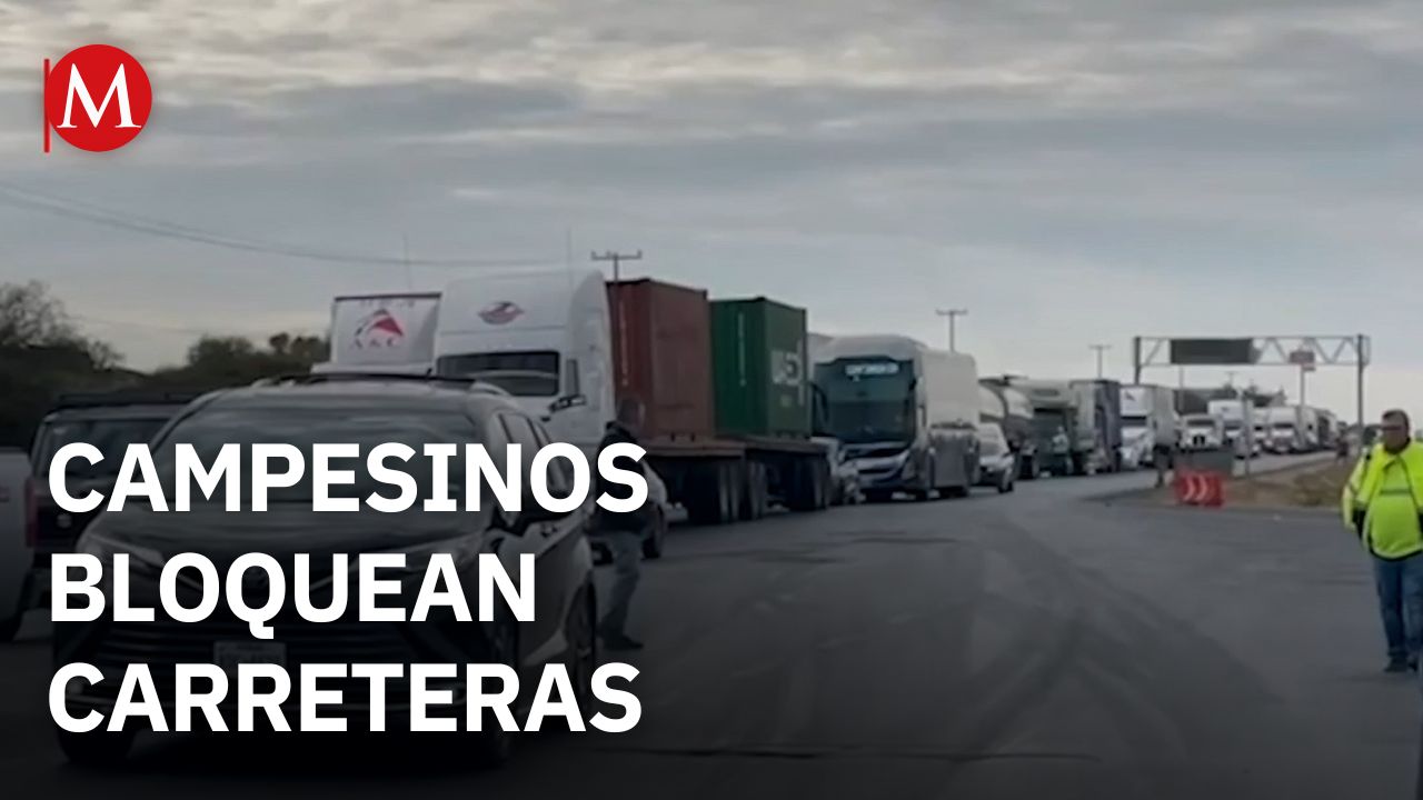 Campesinos en Zacatecas bloquean carreteras y casetas contra reforma a la Ley de Aguas