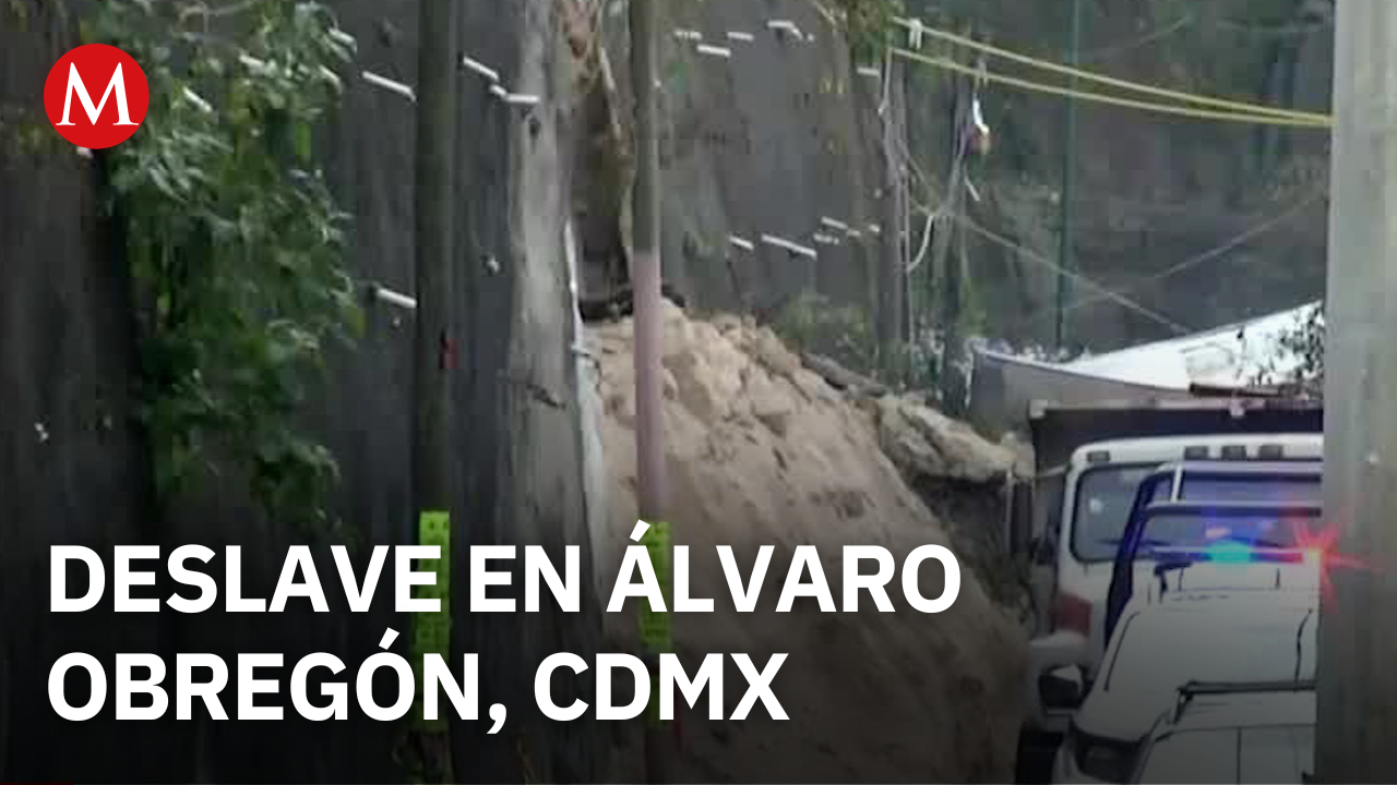 Deslave en Álvaro Obregón mantiene zona cerrada; autoridades continúan labores