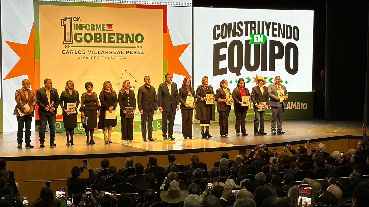 Primer informe del presidente municipal de Monclova, Carlos Villarreal Pérez. | Especial